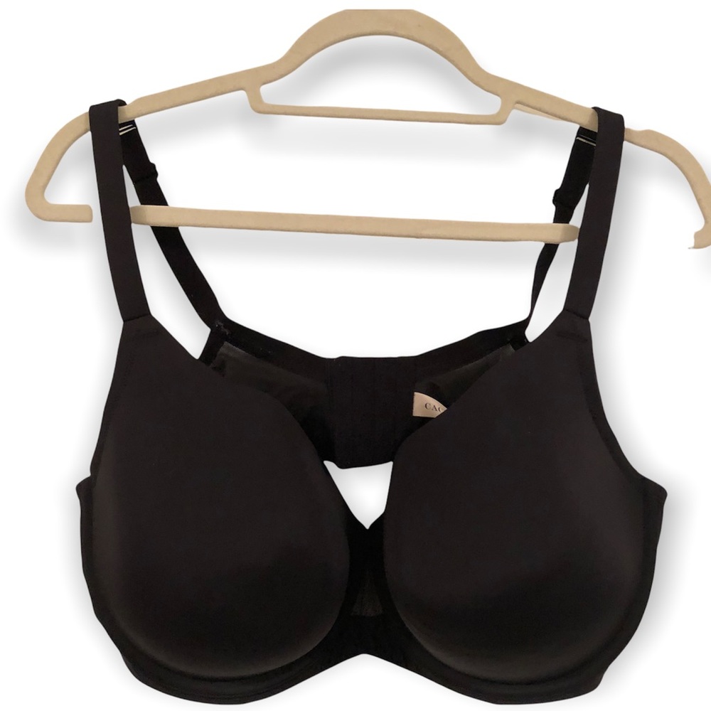 Cacique Solid Black Full Cup Coverage Bra 42ddd - image 1